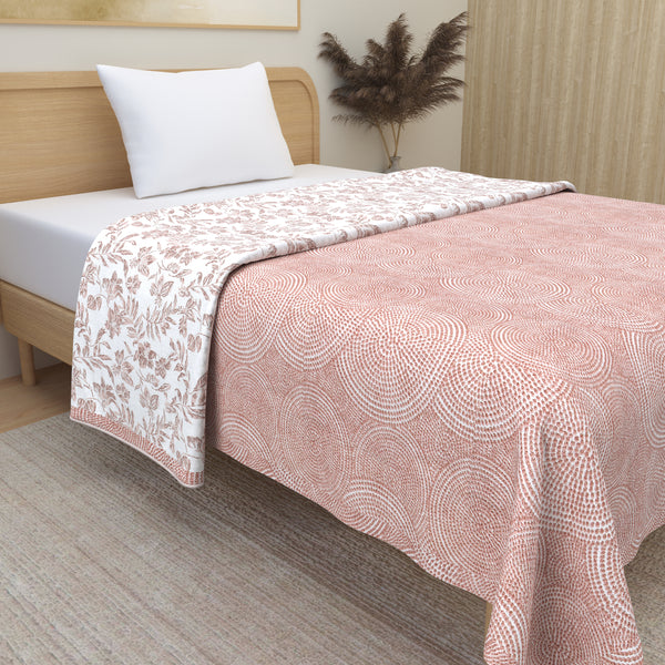 Premium Soft Flannel Dohar - Pure Cotton Reversible - Single Bed