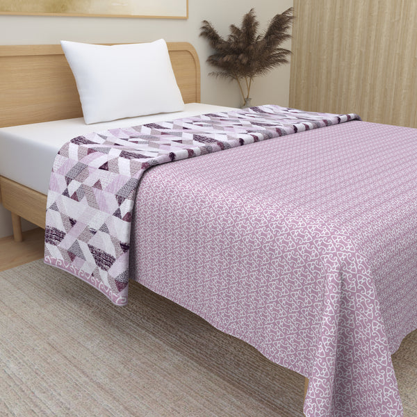 Premium Soft Flannel Dohar - Pure Cotton Reversible - Single Bed