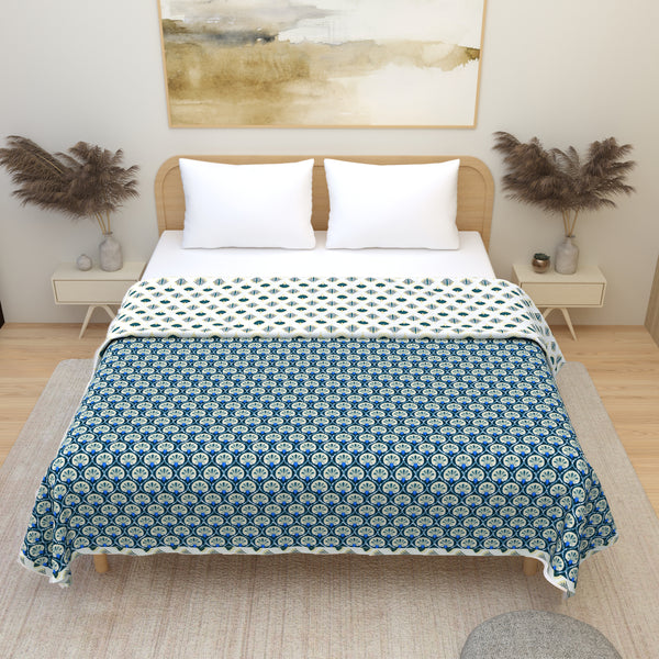 Premium Soft Flannel Dohar - Pure Cotton Reversible Double Bed