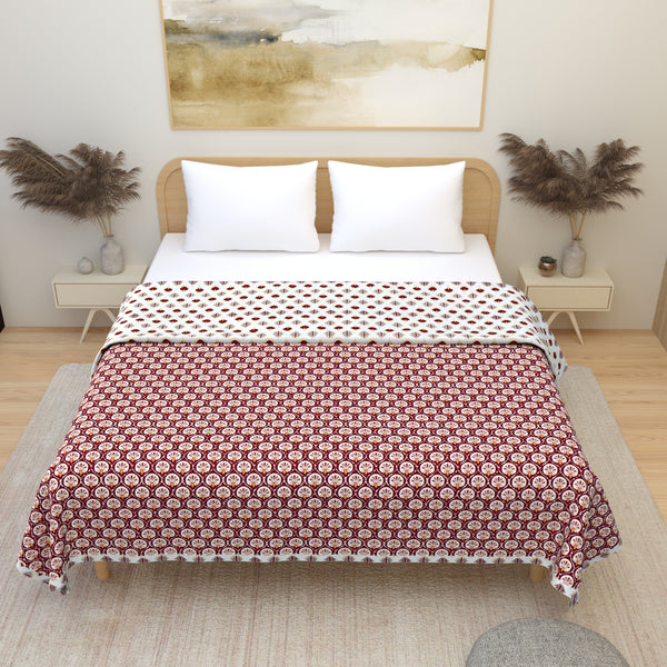 Premium Soft Flannel Dohar - Pure Cotton Reversible Double Bed