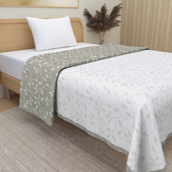 Premium Soft Flannel Dohar - Pure Cotton Reversible - Single Bed