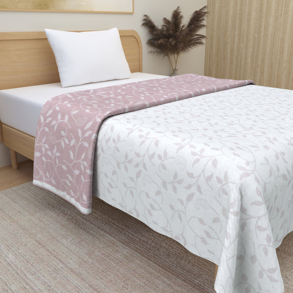 Premium Soft Flannel Dohar - Pure Cotton Reversible - Single Bed